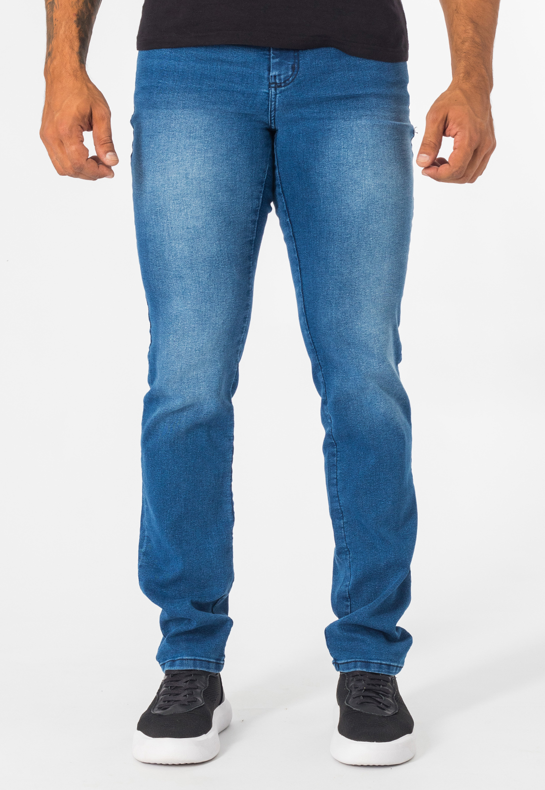 Bermuda Jeans Slim Destroyed com Recortes Dialogo Jeans Tamanho:46