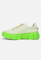 Tênis Sneaker Feminino Couro Casual Off White