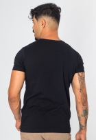 Camiseta Masculina Malha Penteada C/ Elastano Estampa De Gel