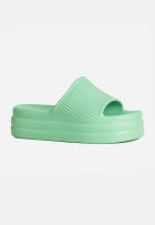 Chinelo Nuvem Slide Leve de Plataforma Feminino Eva Verde