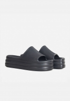 Chinelo Nuvem Slide Leve de Plataforma Feminino Eva Preto